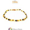 Collana MAMMA ambra muticolor satinato chiusura a vite