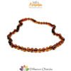 Collana BABY ambra cognac chiusura a vite