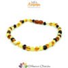 Collana BABY ambra multicolor lucido chiusura a vite