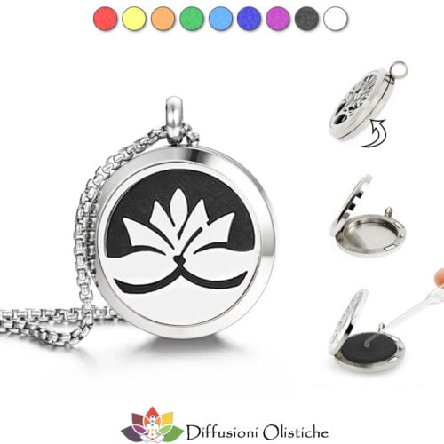 Alternative view of Collana con ciondolo - Fiore di Loto