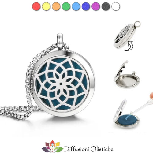 Alternative view of Collana con ciondolo - Mandala