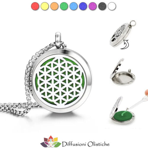 Alternative view of Collana con ciondolo - Fiore della Vita