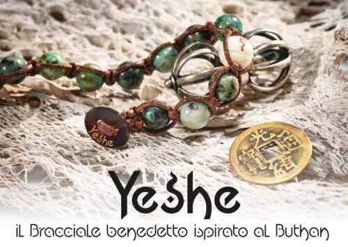 Yeshe - Bracciale benedetto ispirato al Buthan - Giada Rossa - immagine 3