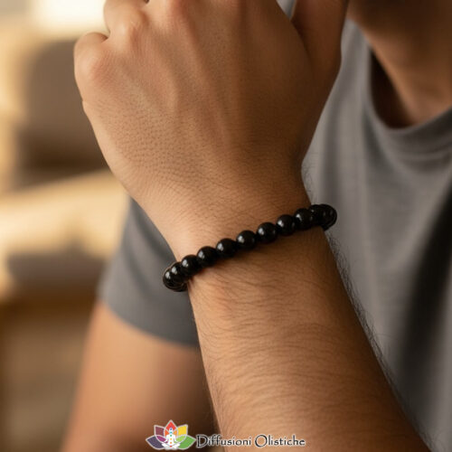 SHUNGITE T2 - Bracciale Elastico Taglia L