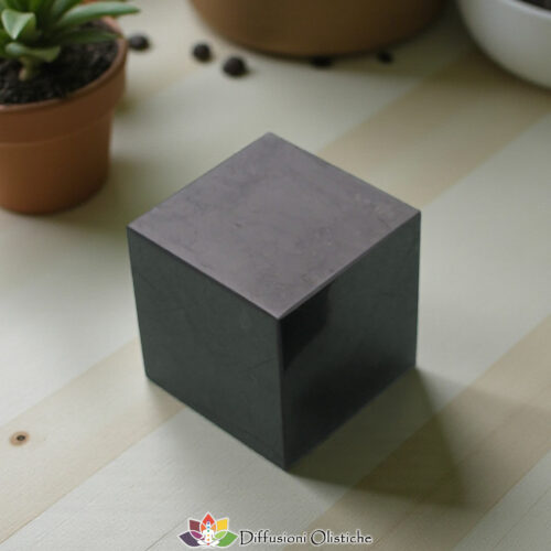 SHUNGITE T2 - Cubo grande 6 cm per lato ca.