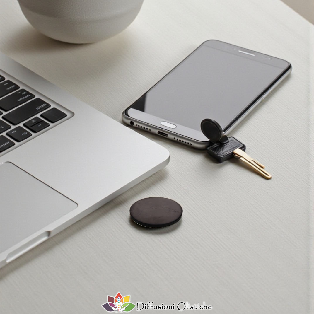 SHUNGITE T2 - Piastrina per smartphone da 2cmx0,3