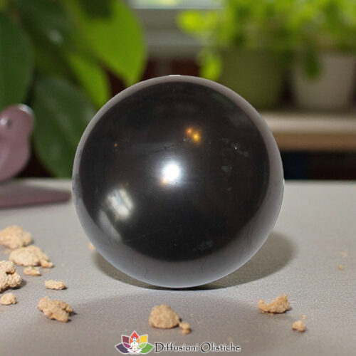 SHUNGITE T2 - Sfera grande diametro 10 cm ca.