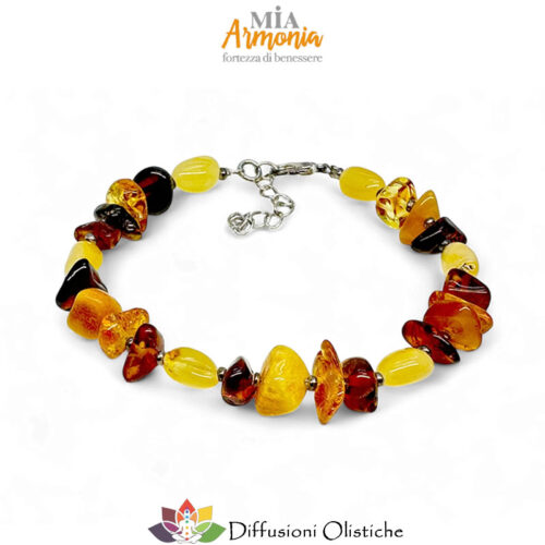 Bracciale ambra "JOY" multicolor