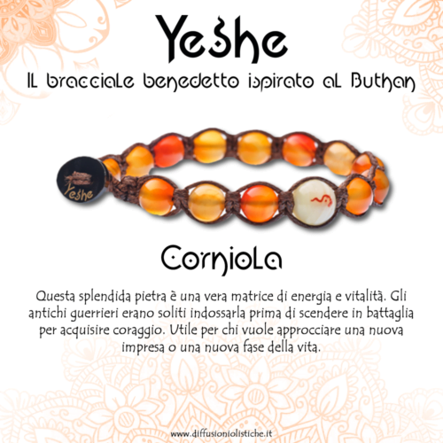 Alternative view of YESHE - Bracciale del Buthan - Corniola