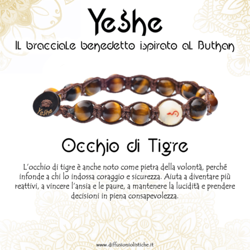 Alternative view of YESHE - Bracciale del Buthan - Occhio di Tigre