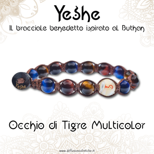 YESHE - Bracciale del Buthan - Occhio di Tigre Multi.