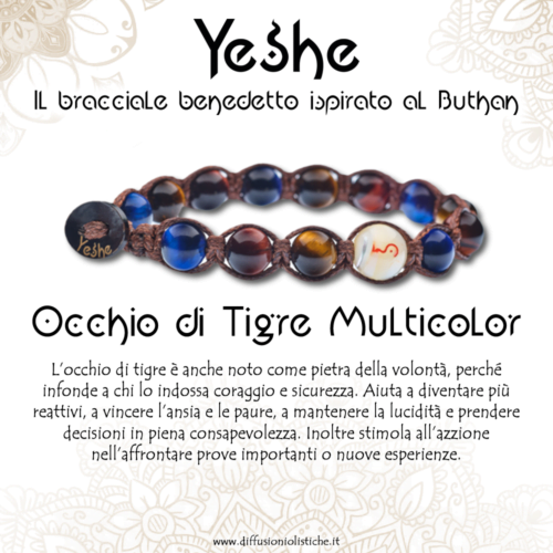 YESHE - Bracciale del Buthan - Occhio di Tigre Multi. - immagine 2