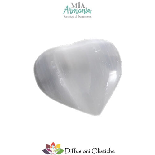 SELENITE - Cuore da 7cm ca.