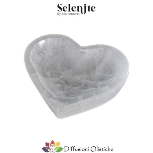 SELENITE - Piattino a Cuore