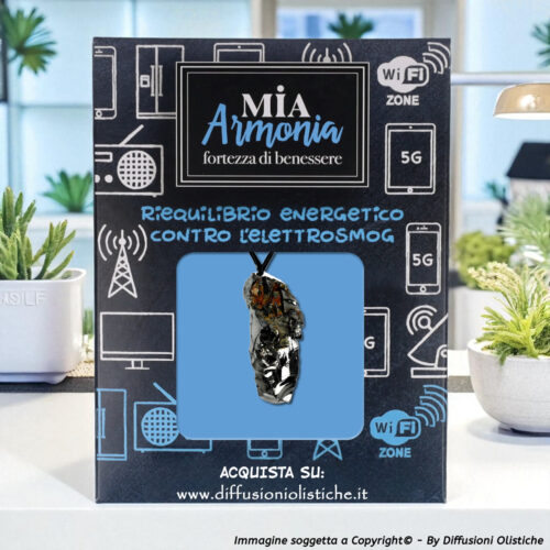 Alternative view of SHUNGITE T1 - Ciondolo ELITE