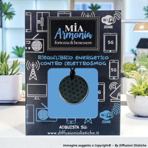 Alternative view of SHUNGITE T2 - Ciondolo KOGI FLOWER