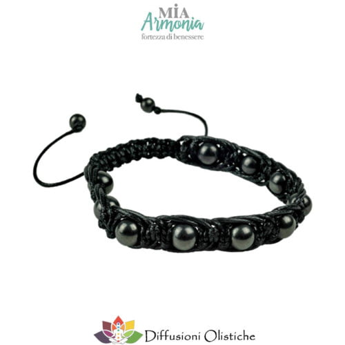 SHUNGITE T2 - Bracciale Shambala