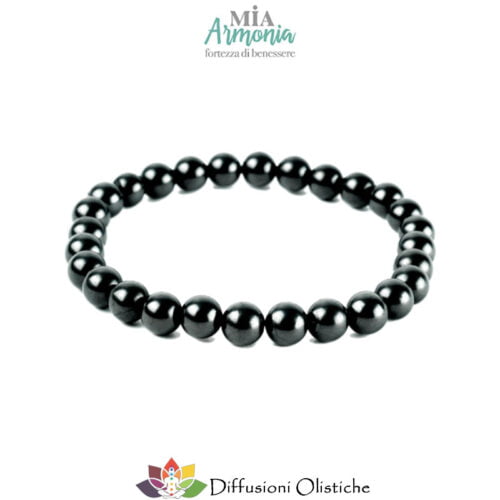 SHUNGITE T2 - Bracciale Elastico Taglia L