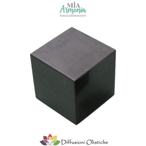 SHUNGITE T2 - Cubo grande 6 cm per lato ca.