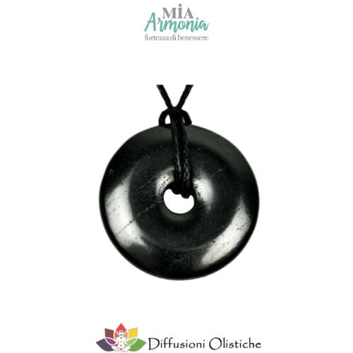 SHUNGITE T2 - Ciondolo DONUT