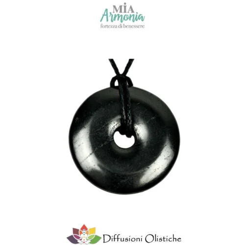 SHUNGITE T2 - Ciondolo DONUT