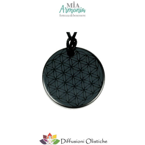 SHUNGITE T2 - Ciondolo KOGI FLOWER