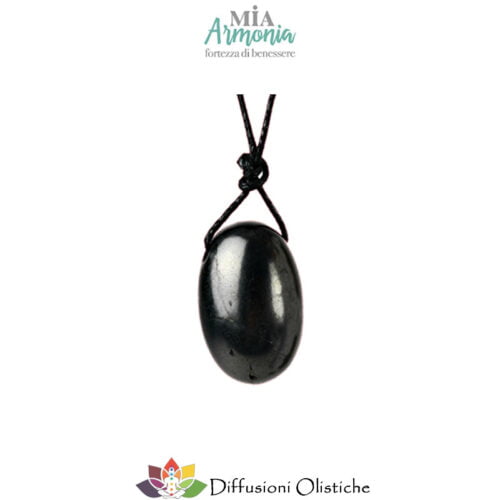 SHUNGITE T2 - Ciondolo OLIVA
