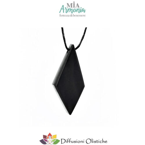 SHUNGITE T2 - Ciondolo ROMBO