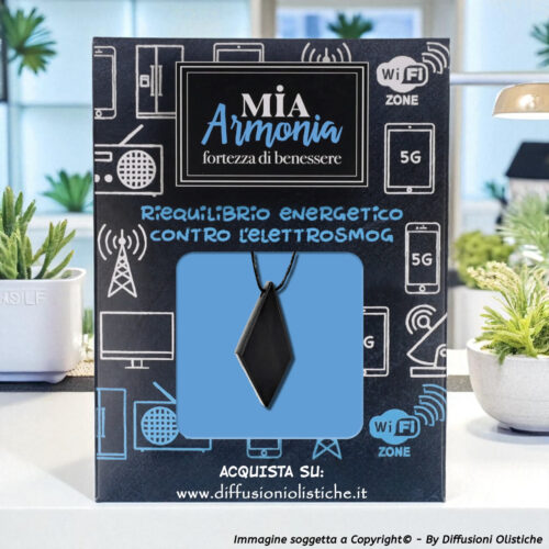 Alternative view of SHUNGITE T2 - Ciondolo ROMBO