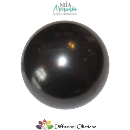 SHUNGITE T2 - Sfera grande diametro 10 cm ca.
